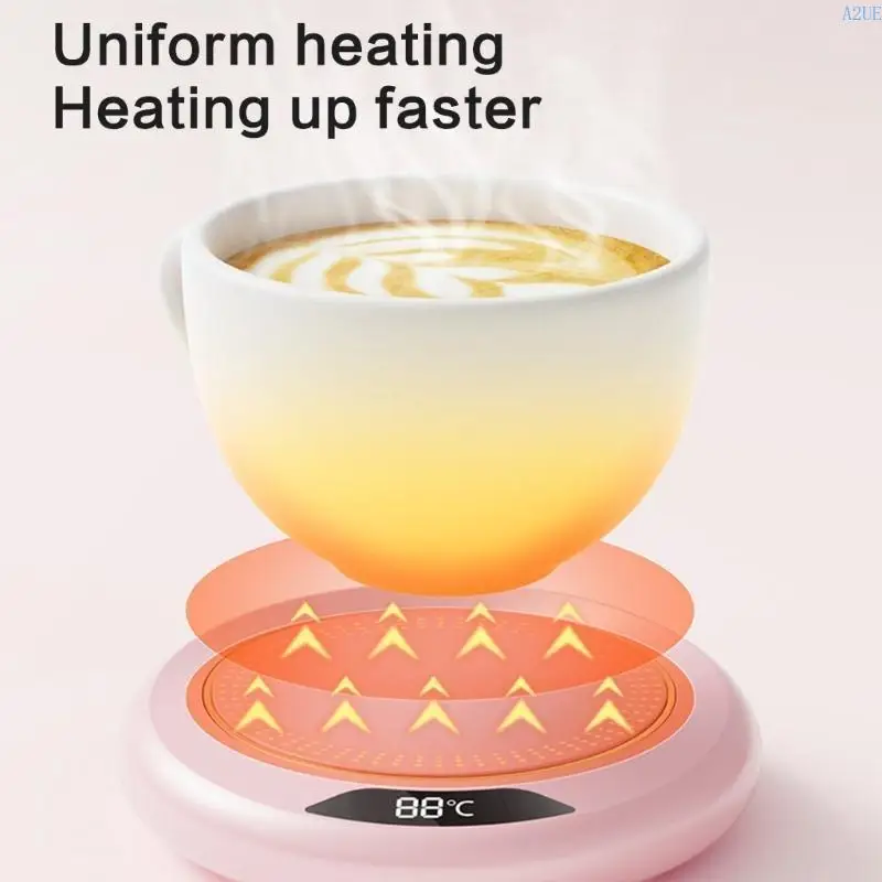 A2UEスモールコーヒーウォーマーコースターUSB搭載飲料暖かいパッド温暖化プレート