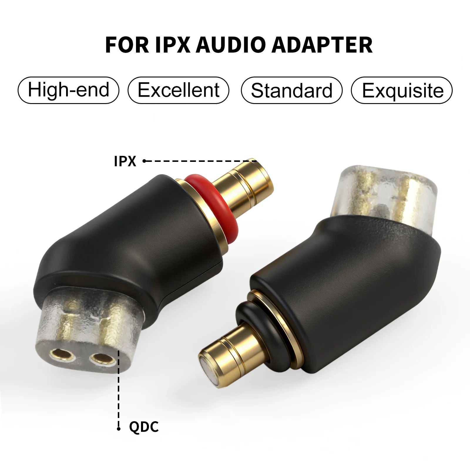 OKCSC QDC 2-pinowy żeński adapter słuchawek IPX T2 męski do słuchawek Westone Linum Bax T2/Am PRO X10-30/MACH 10-80 — zdjęcie 4