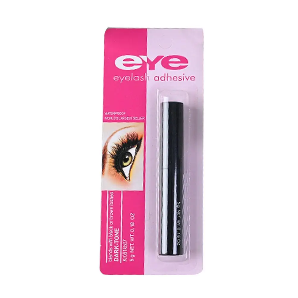 Cola impermeável para cílios postiços, cola para Eye Lash, ferramentas de maquiagem, adesivo cosmético, G0J2, branco claro, preto, verde, 1pc