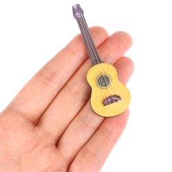 1pcs 1/12 Scale Dollhouse Miniature Guitar Model Simulation Musical Instrument Toy Dolls House Decoration Accessories