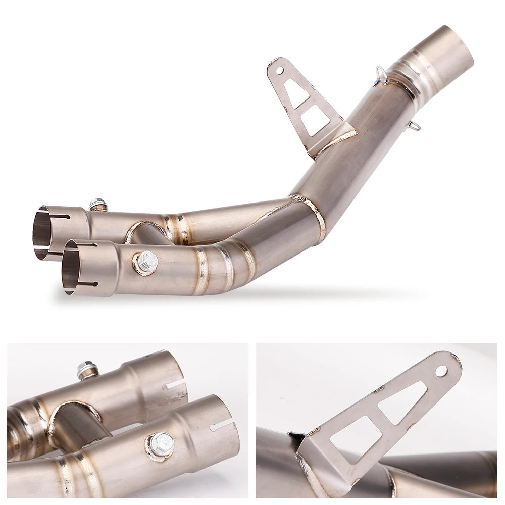 For YAMAHA R1 Escape Slip On 60MM Front Tube Link Pipe Connect Original racing line full Motorcycle Exhaust System