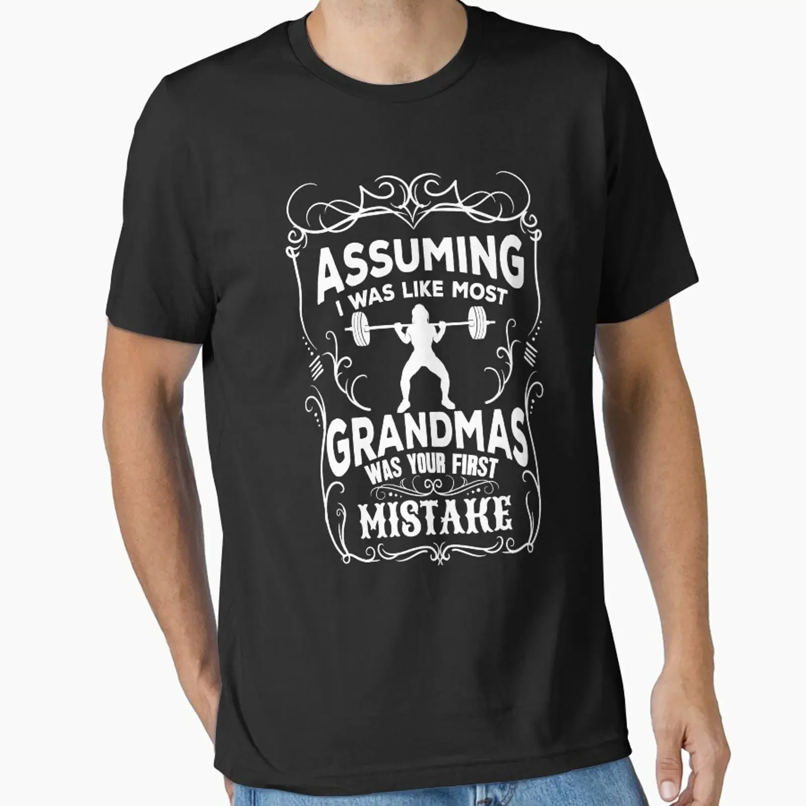 Assuming I was like most grandmas your first mistake Essential T Shirt vintage Washed Stylish Comfortable Top For Everyday Wear