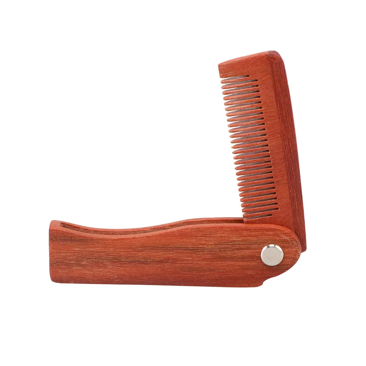 

1Pcs Beard Comb Wooden Anti-Static Hair Comb Natural Peach Wood Portable Pocket Massage Scalp Stimulating Hairdressing