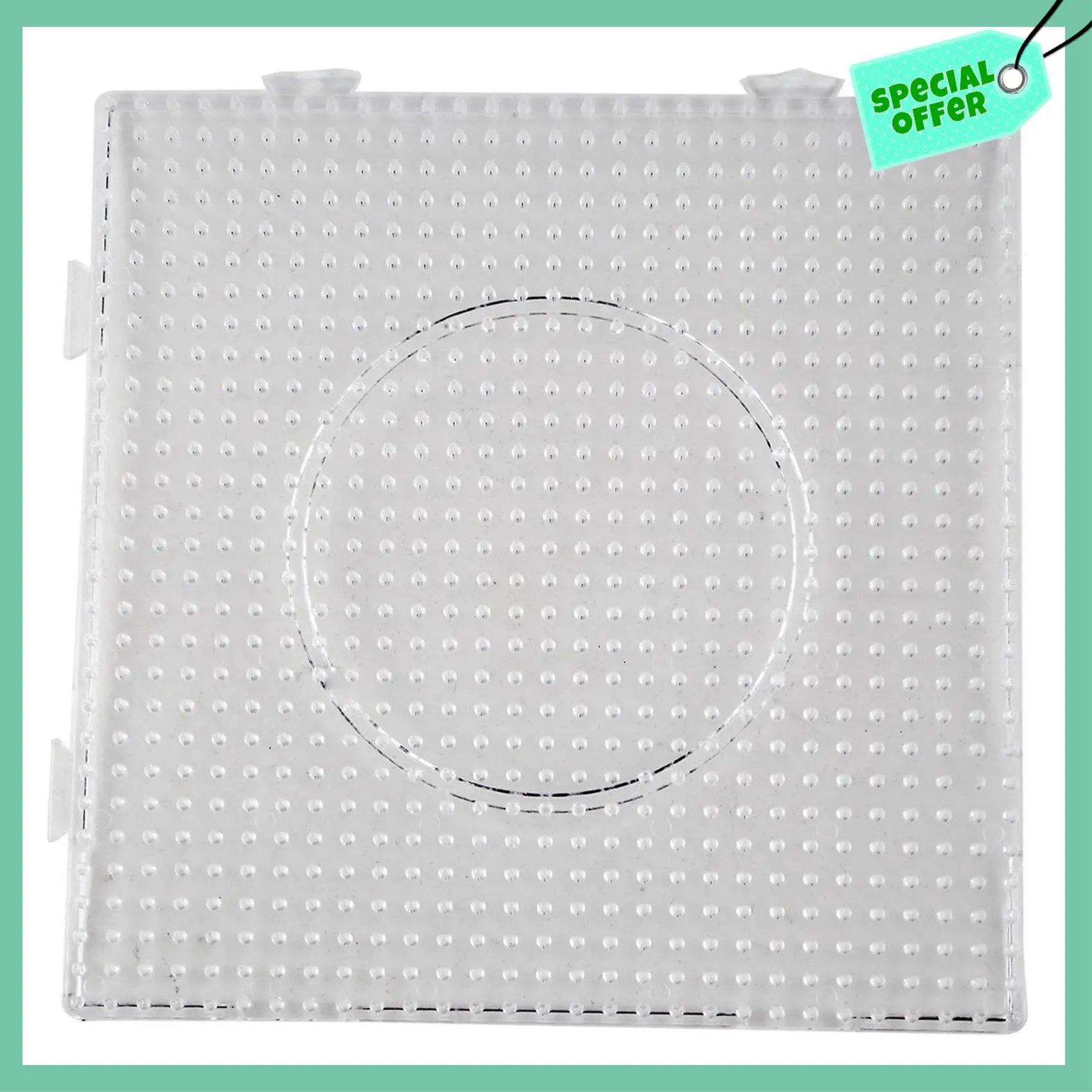 

A95Q-8Pcs ABC Clear 145X145mm Square Large Pegboards Board For Hama Fuse Perler Bead