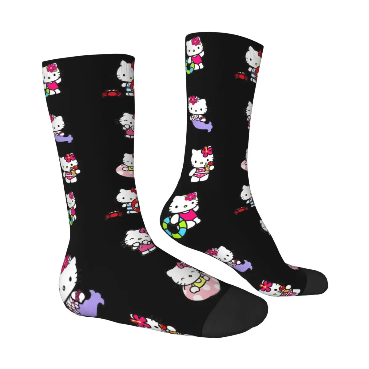 Hello Kitty Socks Spring design Stockings Vintage Women Men High Quality Socks Design Cycling Anti Bacterial Socks