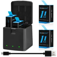 1800mah Battery For gopro hero 11 Black Battery Charger For Gopro Hero9 Hero10 Hero12 Battery Action Camera Accessories