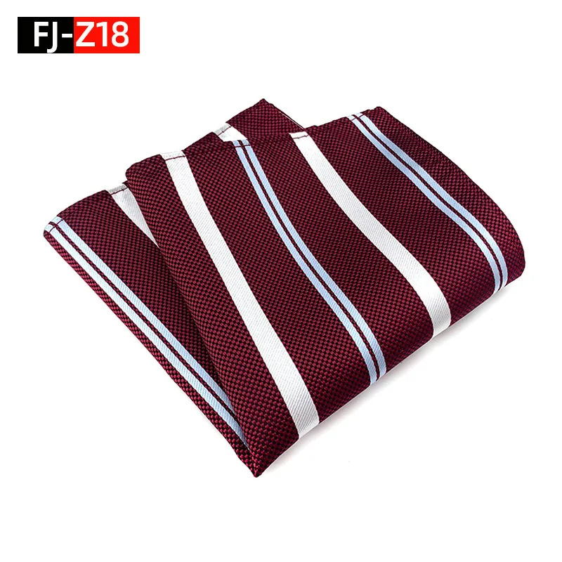 Pañuelo cuadrado de bolsillo a rayas de colores mezclados, pañuelo para hombres, bufandas, pañuelo, decoración de traje, accesorios para bufandas de bolsillo