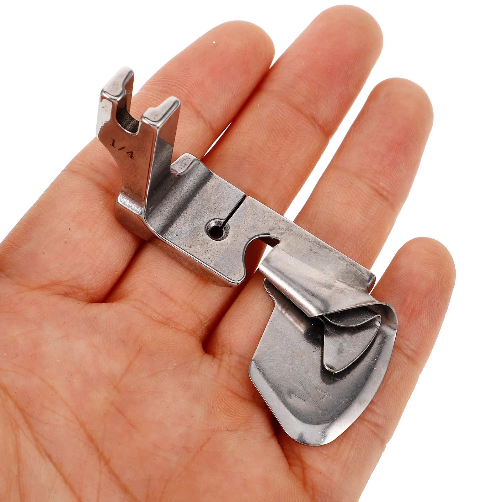 

Sewing Machine Binder Stainless Steel Edging Device Rustproof Durable Presser Foot For Quilting Sewing Overlock Binding Tool