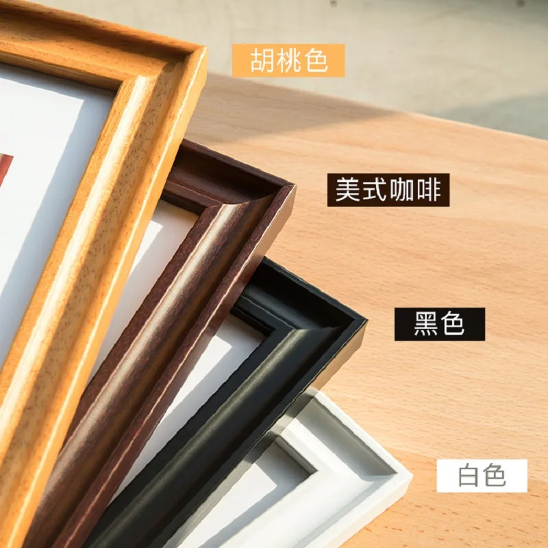 Vintage Solid Wood Picture Frame 6 7 8 10 Inch Photo Frame Display Stand & Wall Mountable Art Frame for Home Decor Display Stand