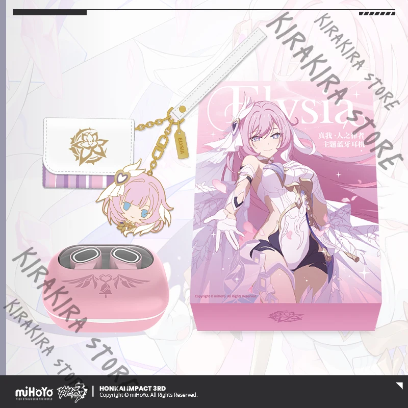 

Honkai: Star Rail Elysia Bluetooth Headset Earphones Genuine Collection Earpiece Ornaments High Quality Otaku Christmas Presents