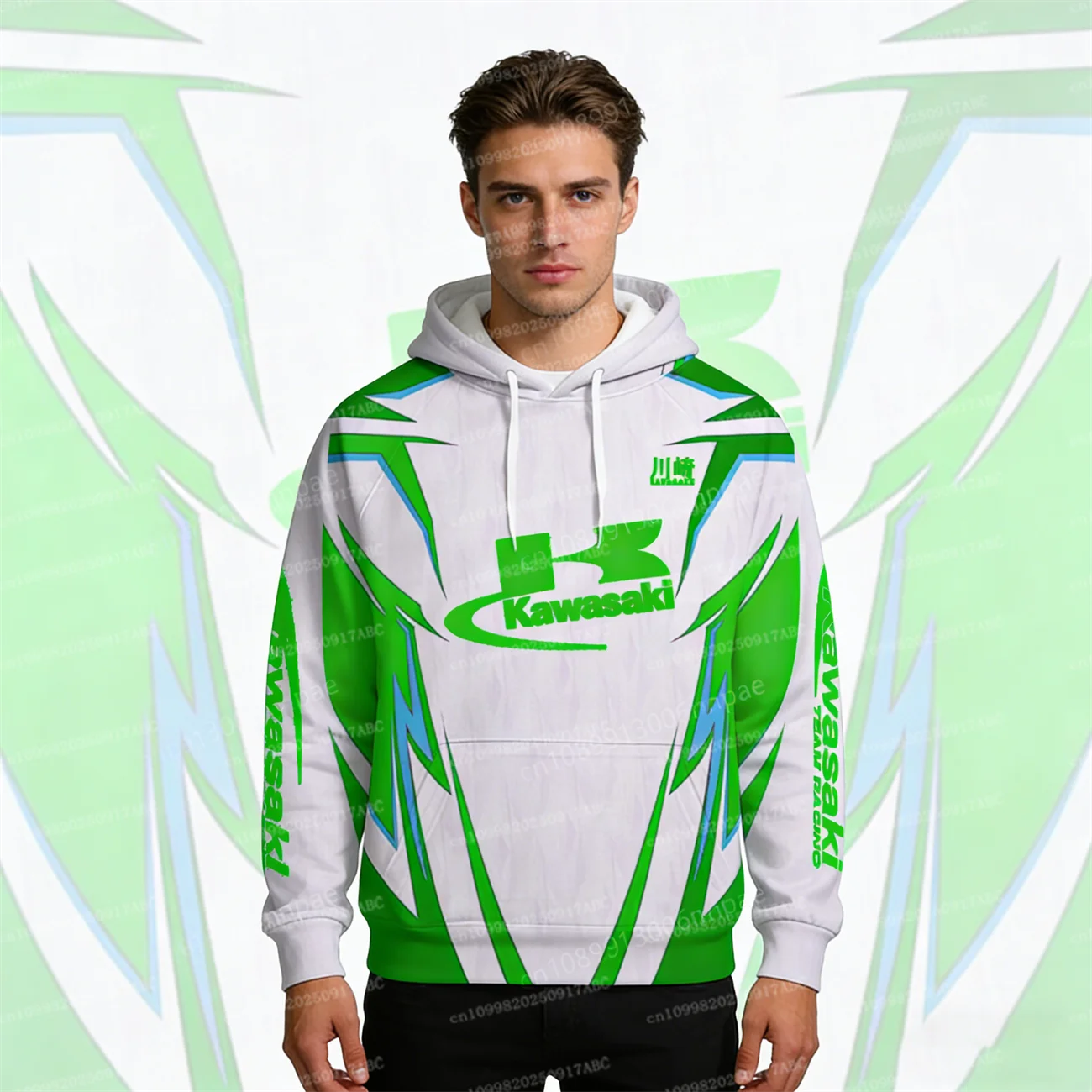 

（Kawasaki ）Men Hoodie Top Kawasaki Hoodie Women Hoodie Sportswear Hooded Sweatshirt Extreme Sports Motorcycle Racing Sweatshirt