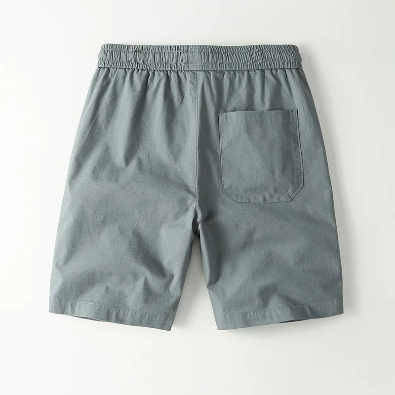 Men's Casual Shorts Drawstring Elastic Half Chino Pants