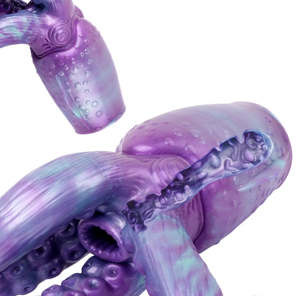 GEEBA pulpo silicona pene masculino Stroker con tentáculo Anal Plug Animal realista masturbador para hombres bolsillo coño juguetes realistas