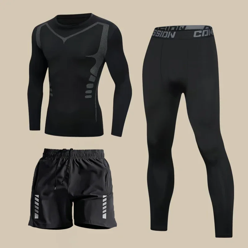 

Fitness sports suit, tight running speed dry stretch suit, compressed basketball football training sports suit