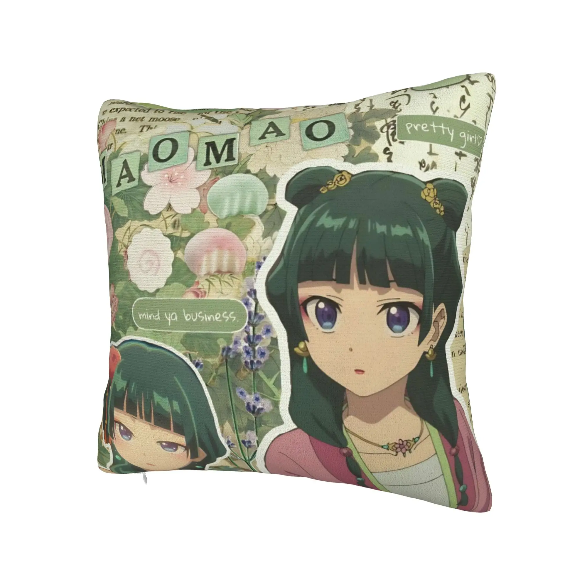 Decorative Pillow Covers The Apothecary D-Diaries Maomao  Merchandise Bed  Throw Pillow Case Cover Drop Shipping Multi Size