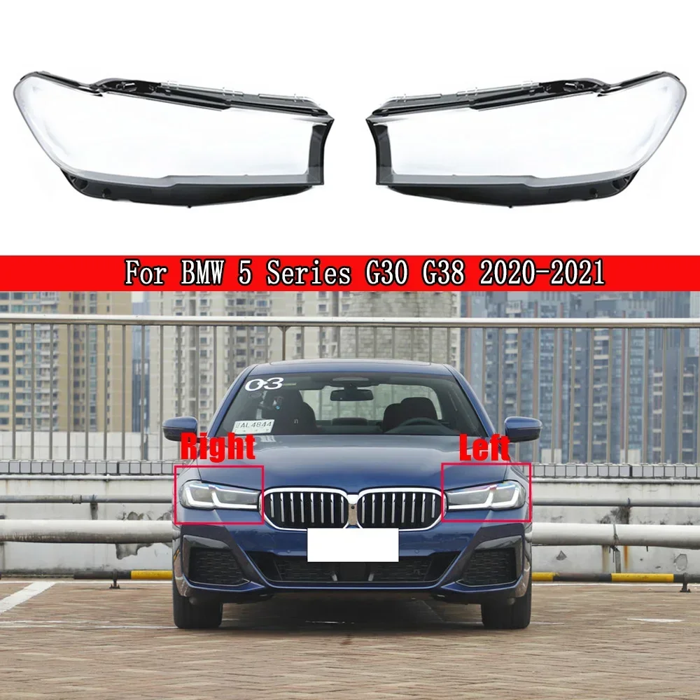 

Для BMW 5 серии G30 G38 2020-2022 прозрачная крышка фары корпус прозрачные линзы из плексигласа замена оригинального абажура