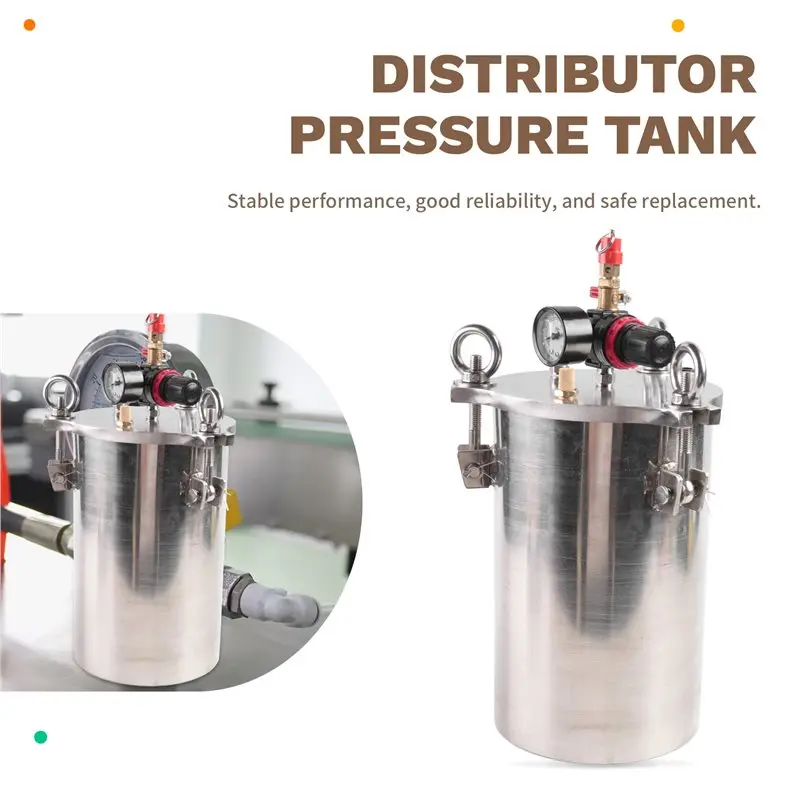 Pressure Tank Dispenser 304 Stainless Steel Quality Valve Dispensing Fluid Storage Bucket Barrel 4L