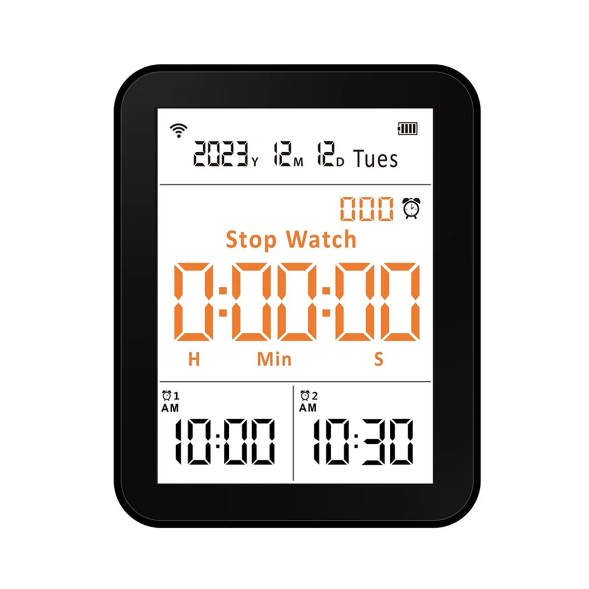 ABNP 13 в 1 Tuya WIFI Монитор качества воздуха CO2/TVOC/HCHO/PM2.5/PM1.0/PM10/температура/влажность/время/дата/будильник/таймер-черный