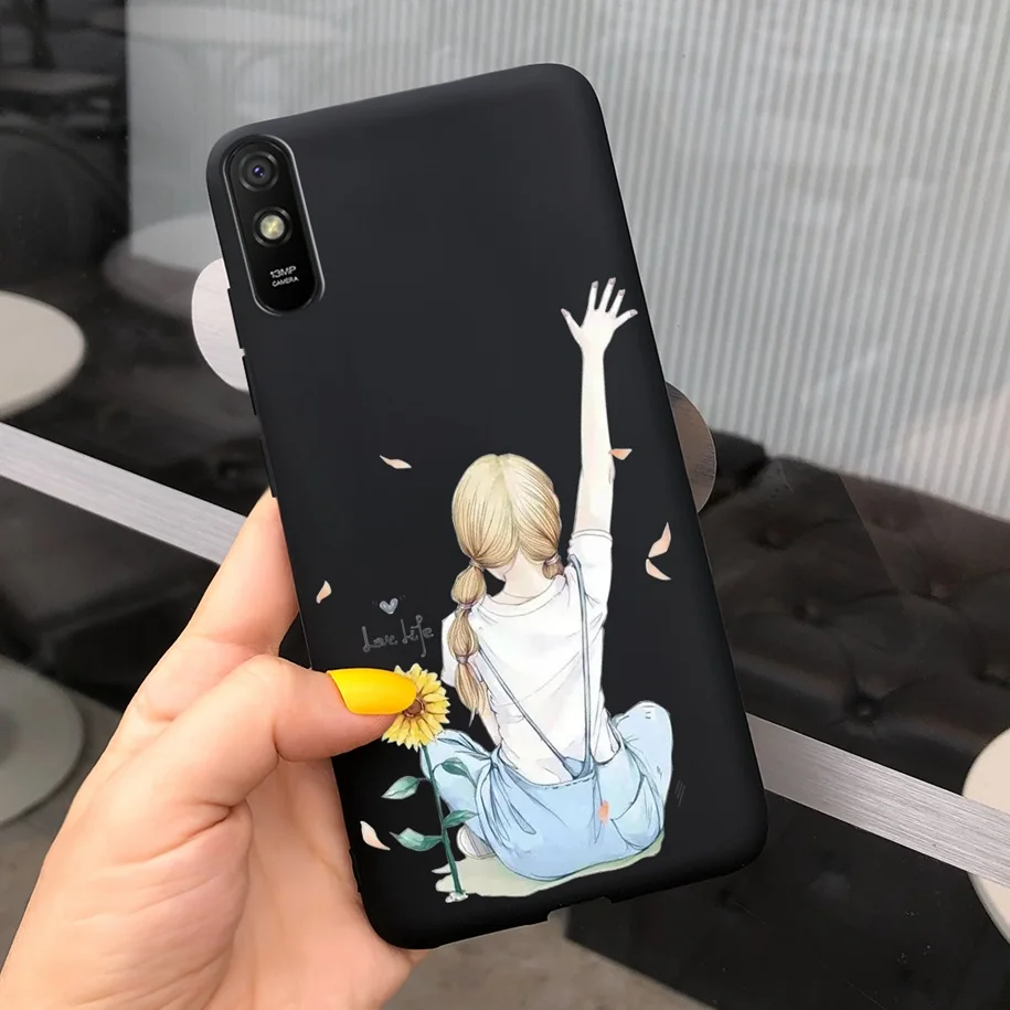 For Xiaomi Redmi 9A 9at Case Cute Cartoon Bear Slim Cover Soft TPU Phone Cases For Xiaomi Redmi 9i Sport Redmi9A 9 A Back Bumper