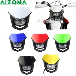 13 Colors Motorcycle Dirt Bike Enduro Motocross Supermoto 12V Headlight Mask For Honda Suzuki Yamaha Kawasaki BMW Universal