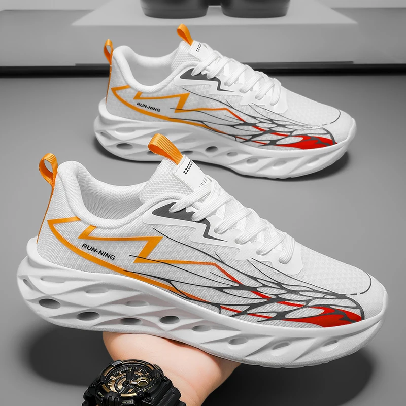 

Women Men Light Comfy Outdoor Jogging Summer Mesh Breathable Trekking Shoes Versatile Sneakers High-quality Chunky Running Shoes