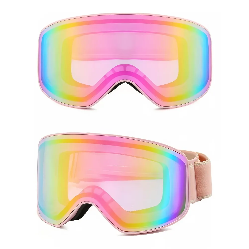 Ski Goggles Snowboard Goggles with 2 Anti-Fog Lenses for Men & Women Adult Outdoor Sports Gift