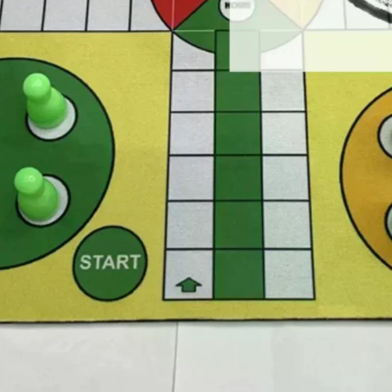 

Plastic Flying Chess Ludo With Mouse Pad Chessboard 24cm Set About 110g