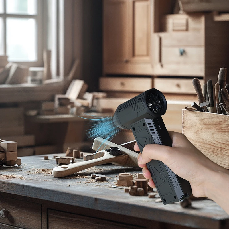 OEM 130000 Rpm Portable Handheld Air Duster Electric Small Blower Mini Jet Turbo Fan Super Jet Blower for Car Cleaning