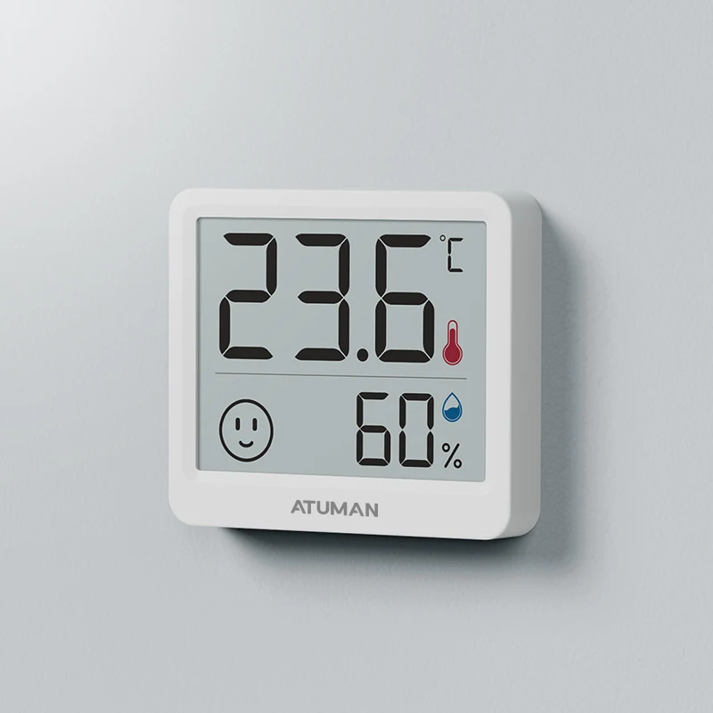 DUKA Atuman 2.5 Inch LCD Electronic Digital Temperature Humidity Meter Indoor Thermometer Hygrometer Weather Station Sensor Mini