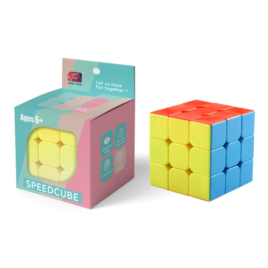 3x3x3 cubic stickerless antistress puzzle educazione professionale smooth speed competition regali giocattolo per bambini