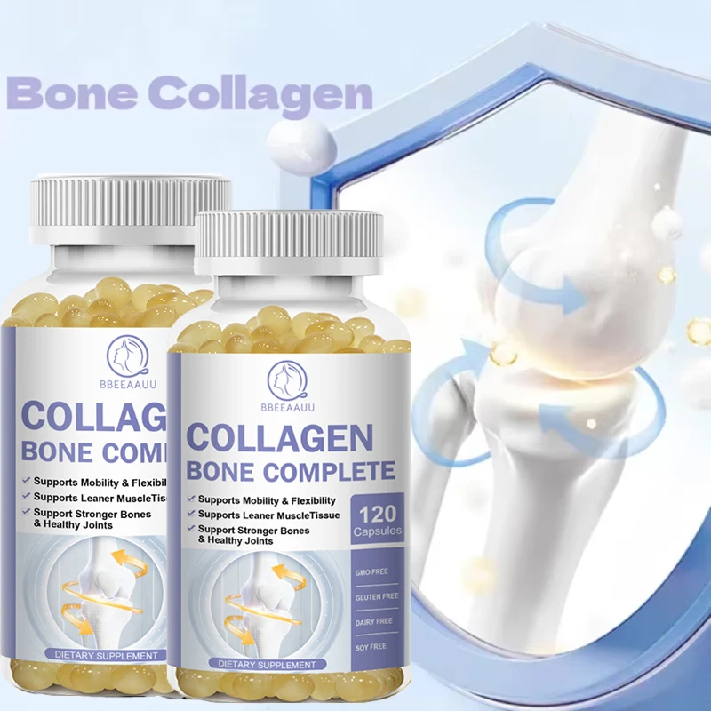 BBEEAAUU High Absorption Vitamin d3 Collagen Bone Capsules Protect Joints and Bone for Old People Skin Care Beauty Health