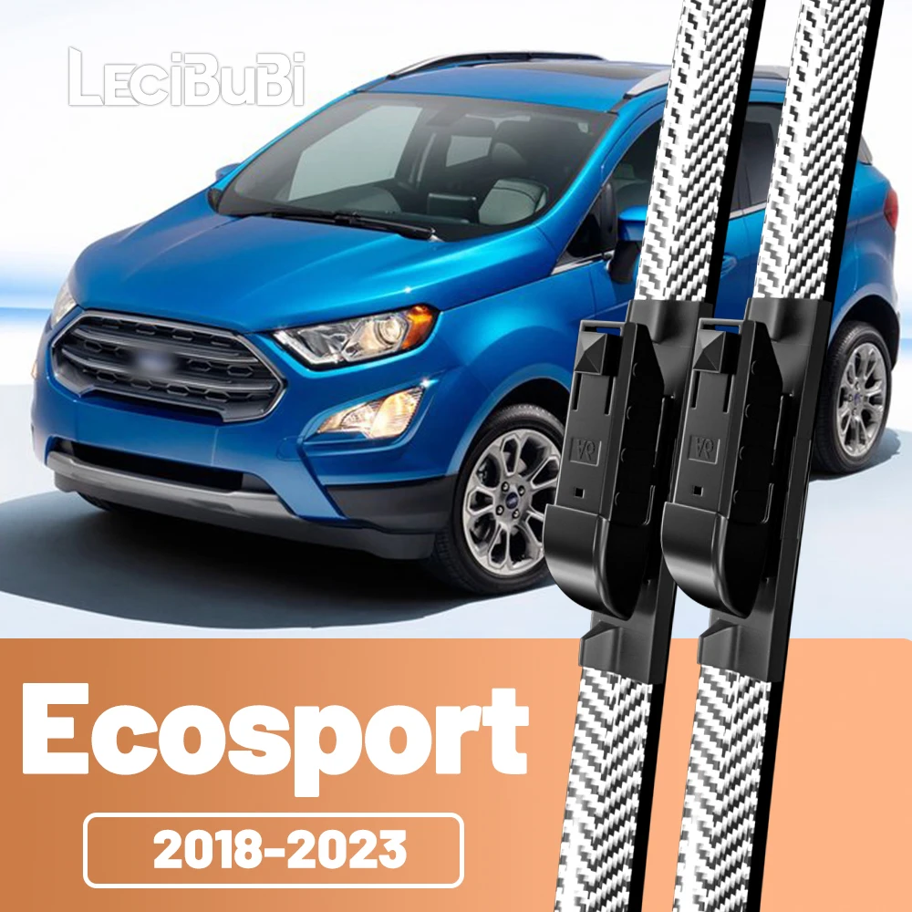 2 stücke Frontscheibe Scheibenwischerblätter Carbon Faser Scheibenwischer Für Ford Ecosport Mk2 2018-2023 2019 2020 2021 2022