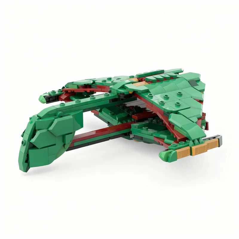 423 elementy MOC Creator 3 1 Romulan Warbird Model do składania z klocków, zabawki architektoniczne, prezenty świąteczne, DIY, edukacja, kreatywna pomysłowość