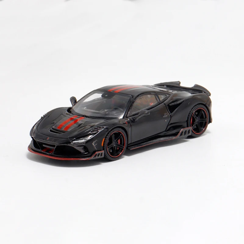 Diecast Original 1:64 Scale F8 Keyvany GT4586 Simulation Alloy Car Model Static Display Collectible Toy Gift Souvenir Decoration