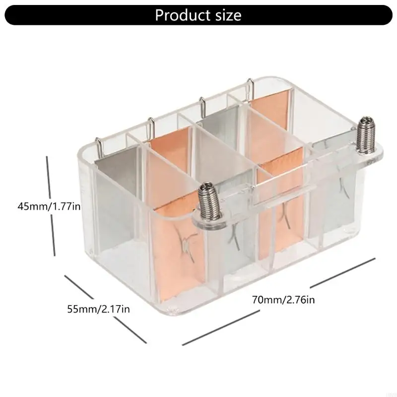 Educational Saltwater Battery Science Experiment Device for Classroom Labs Demonstrating Experiment on Power Generation