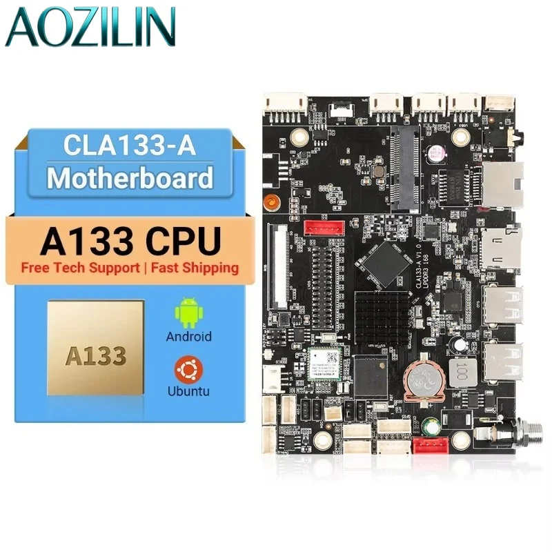 AOZILIN A133 Smart Board 2G RAM 8G ROM RS232 Android10 Embedded Industrial Control Board for Medical Monitoring Vending Machine