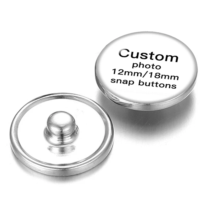 Hot sale 12mm/18mm20mm snap buttons custom fit DIY 18mm snap jewelry send the pic to us
