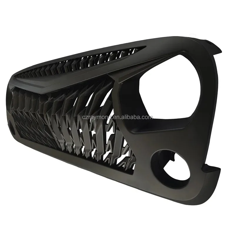Wholesale Car Front Bumper Center Mesh Grille For Wrangler JK 2007 2008 2009 2010 2011 2012 2013 2014 2 3