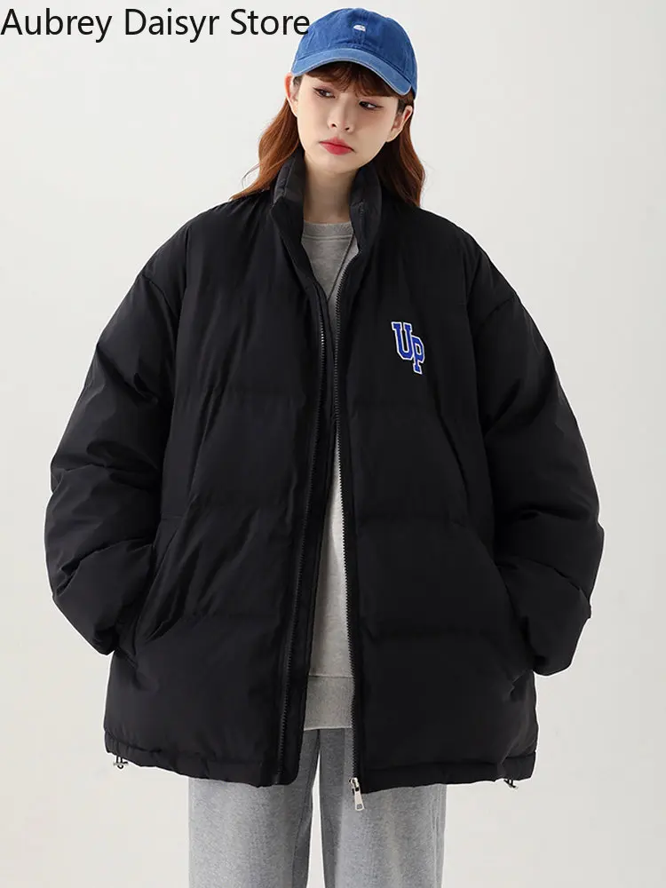 2022 New Fashion Cotton Coat Women Oversize Warm Thick Winter Coat Ladies Casual Padded Pockets Long Coats Parka Womens Jackets