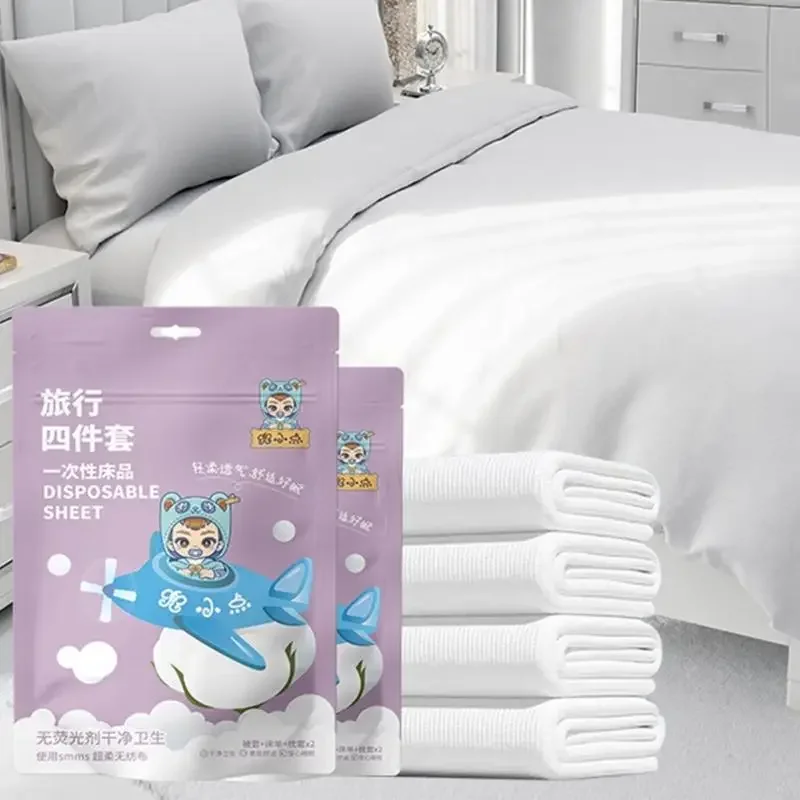 1Set Disposable Bed Sheets Covers Set For Quick Changes In Hospitals Guest Houses And Outdoor Adventures