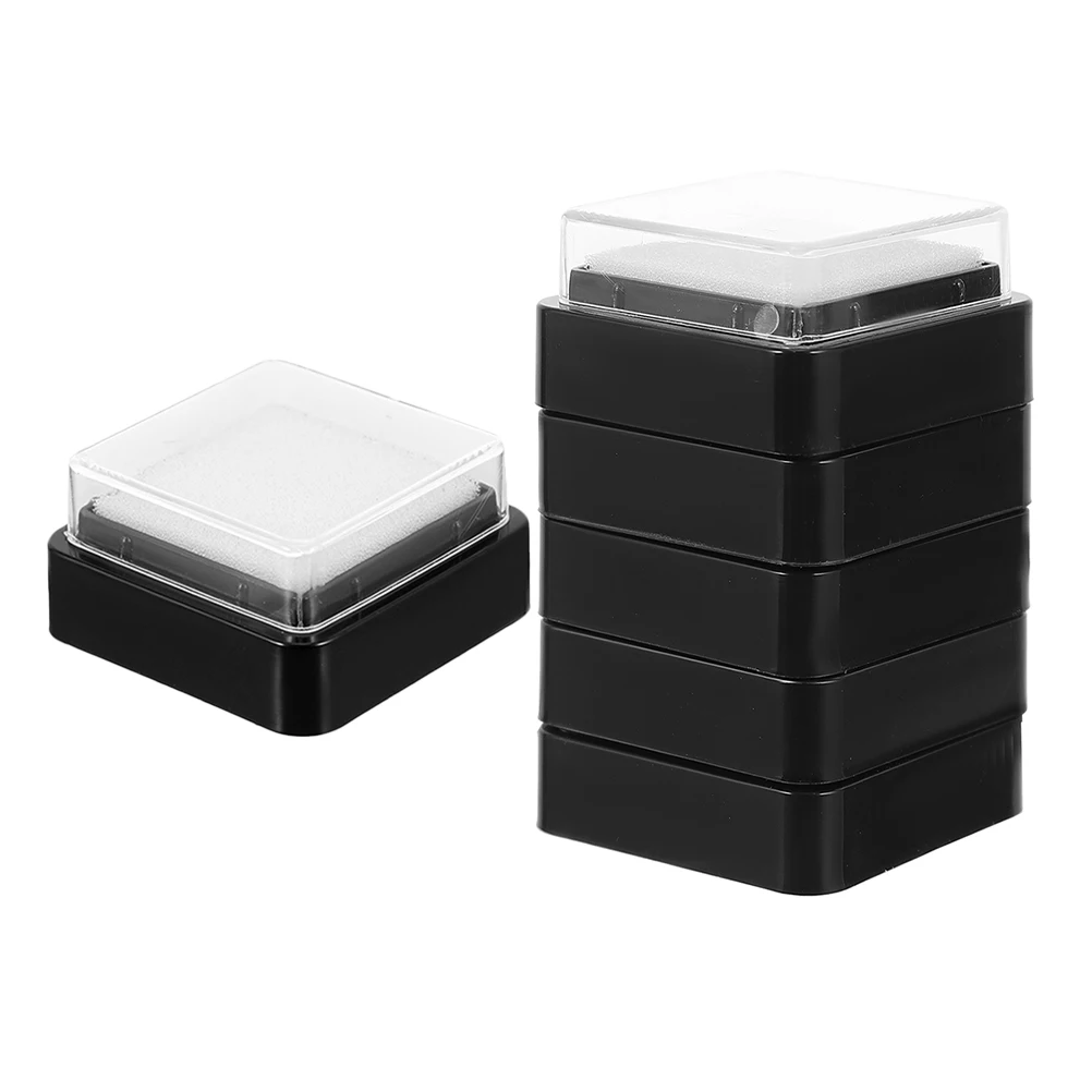 6 Pcs Blank Ink Pad Diy Pads Inkpad Graffiti Empty Printing Sponge Stamp Inkpads Embossing