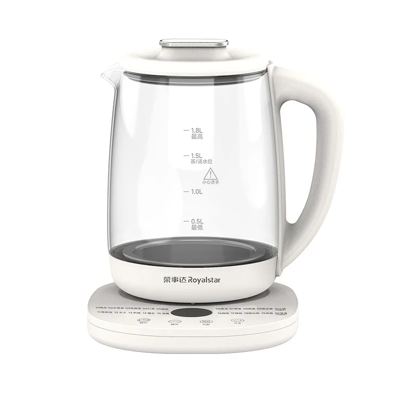 

Health Pot 1.8L Household Glass Thermostatic Pot Automatic Boiling Water Stewing Integrated Flower Teapot