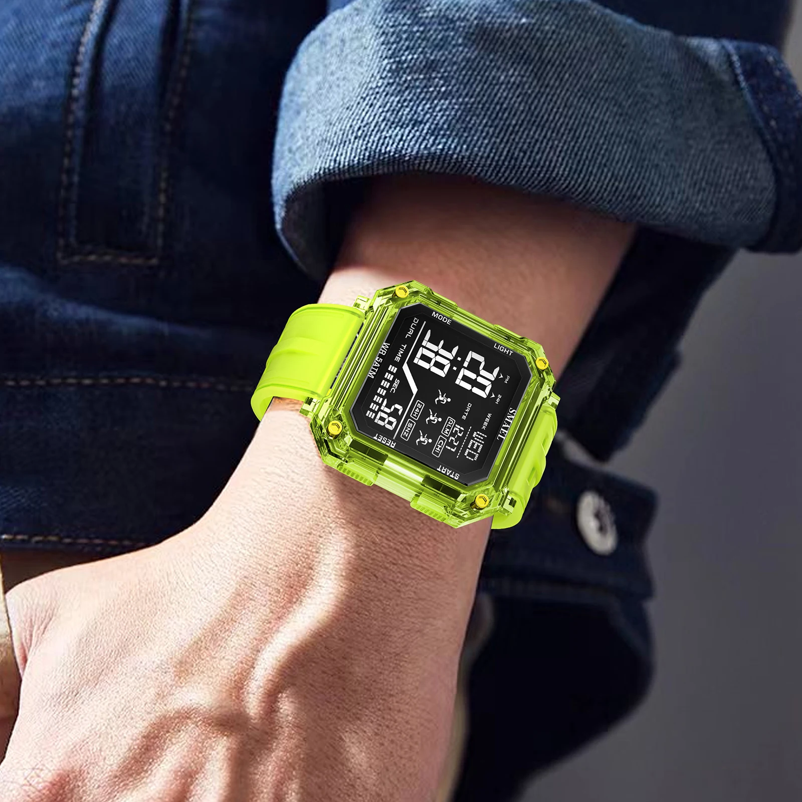 SMAEL marque 8129 étanche livraison directe montre réveil lumineux jeune mode affaires Quartz Sport montres