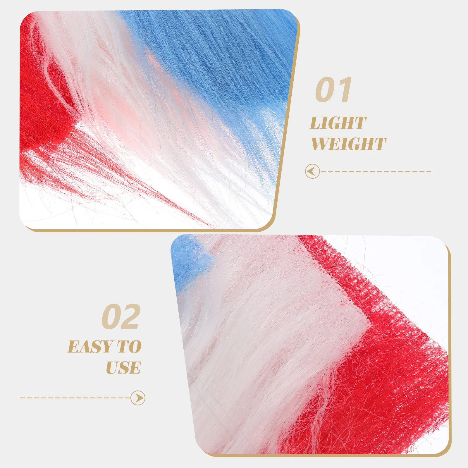 

1Set DIY Gnome Beard Craft with Wooden Beads for Gnome Making Supplies Pre-Cut Artificial Beard Material for Crafting Decorative