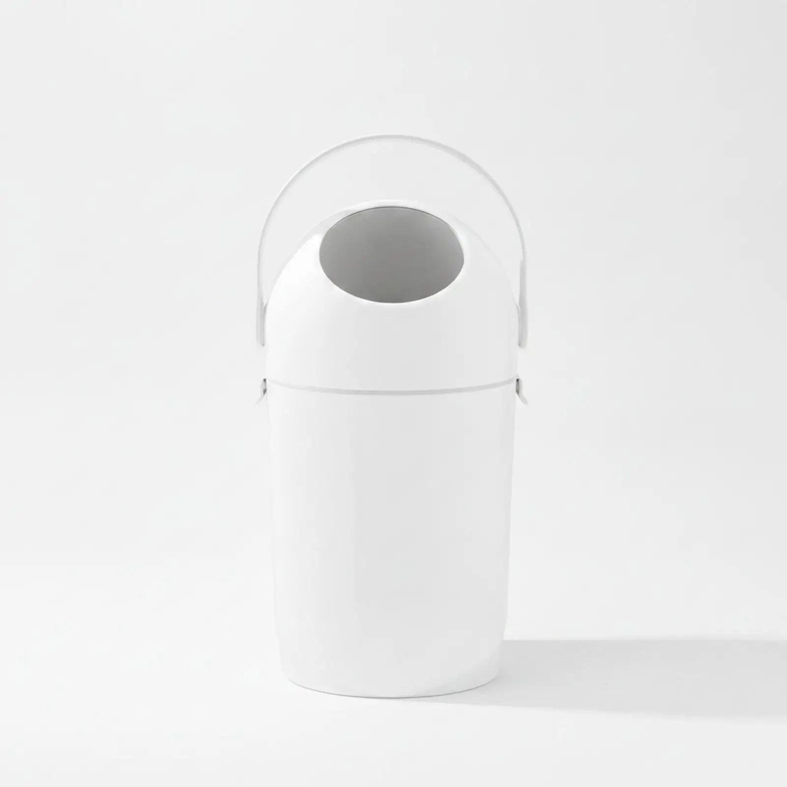 Diaper Waste Bin with Rotating Lid Odor-Locking Trash Can Ergonomic for Bedroom