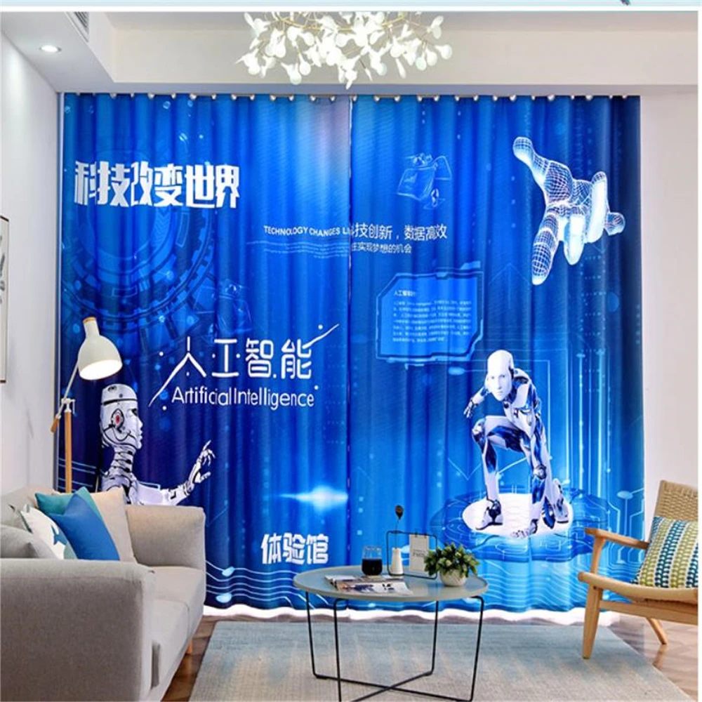 New Curtain Children's Room Boy Kid Room Blue Curtain Windshield Thermal blackout curtains