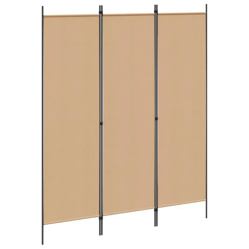 Paravent Beige 150 x 180 cm en Tissu