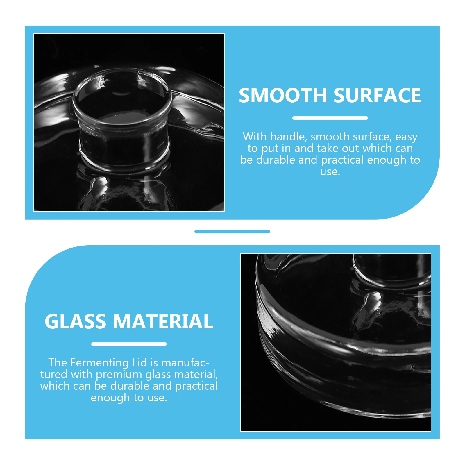 

Household Mason Jar Weights Food Containers with Lids Glass Fermentation Fermented