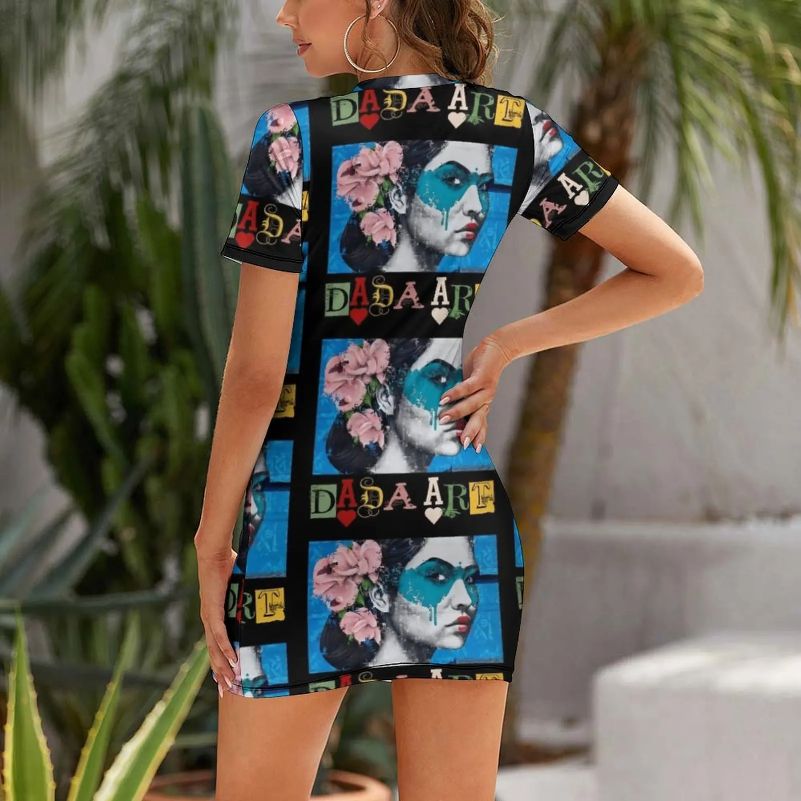 DaDa Art Tribute Dada Art 9 Short Sleeved Dress Summer dresses for women beach dress Dress