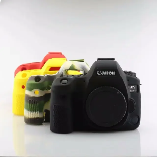 Soft Silicone Rubber Camera Protective Case Armor Skin DSLR bag Body Cover Protector for Canon 6D2